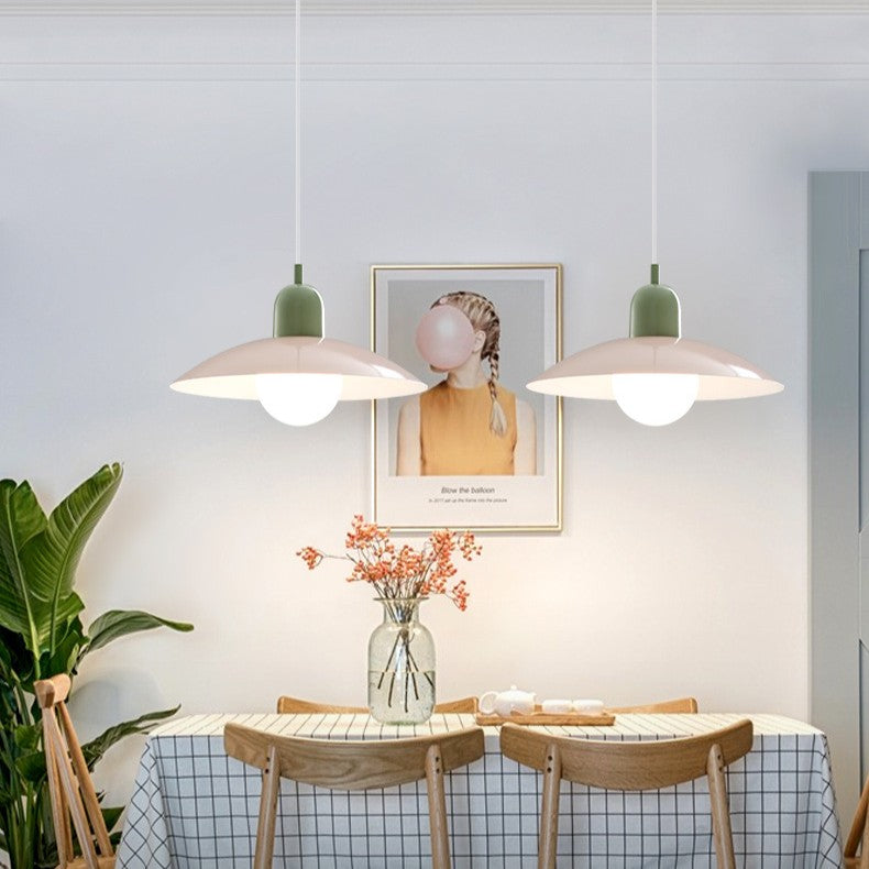 Bauhaus Macaron Pendant Light | Nordic Minimalist, Iron