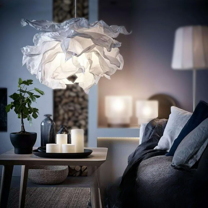 Cloud Pendant Light | Nordic Parchment Shade, Japandi Style