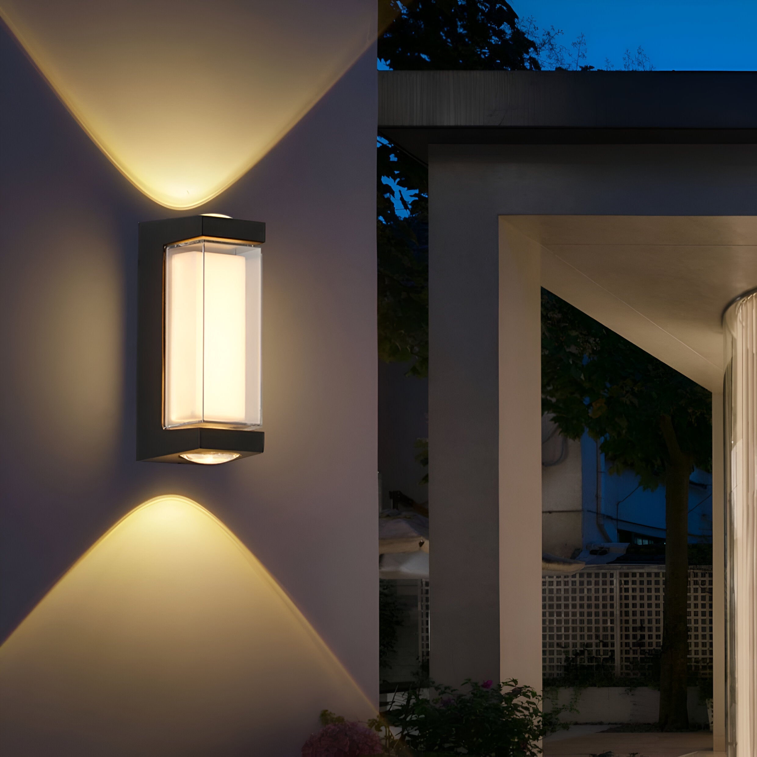 Outdoor Up Down Wall Light | Nordic Minimalist, 3000K Warm White