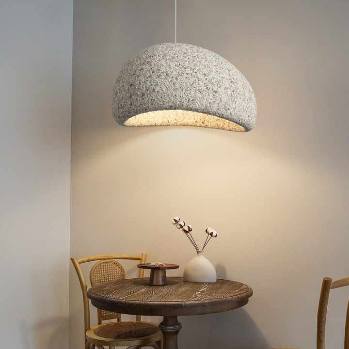 Wabi Sabi Fiberglass Pendant Light | Japandi Style, 7 Sizes