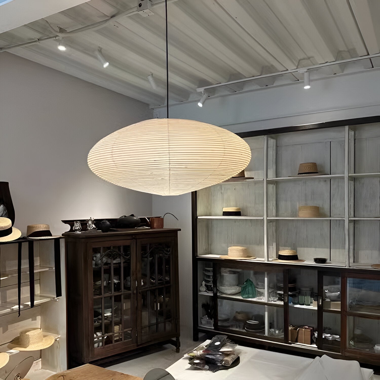 Mist Shard Paper Pendant Light | Japandi Style, Mulberry Paper