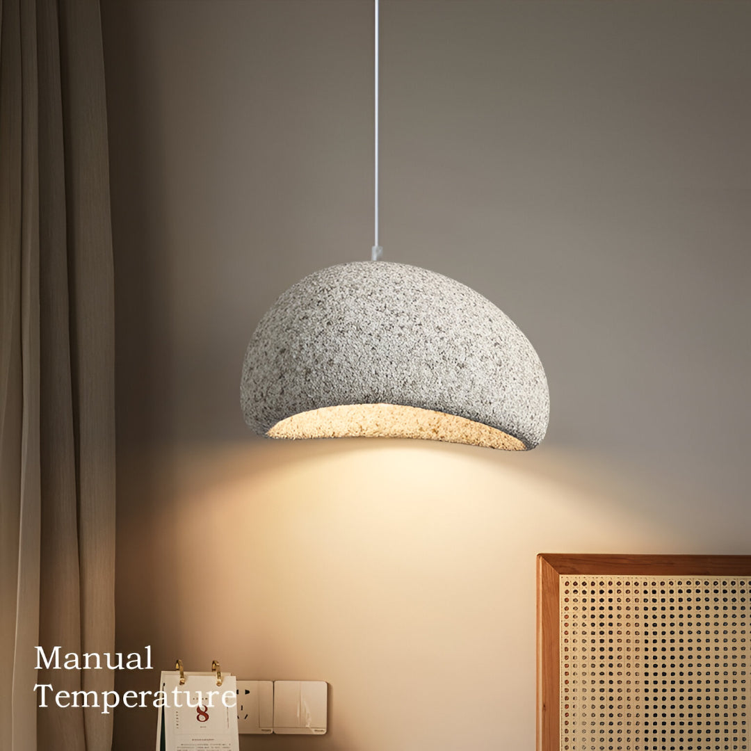 Wabi Sabi Fiberglass Pendant Light | Japandi Style, 7 Sizes