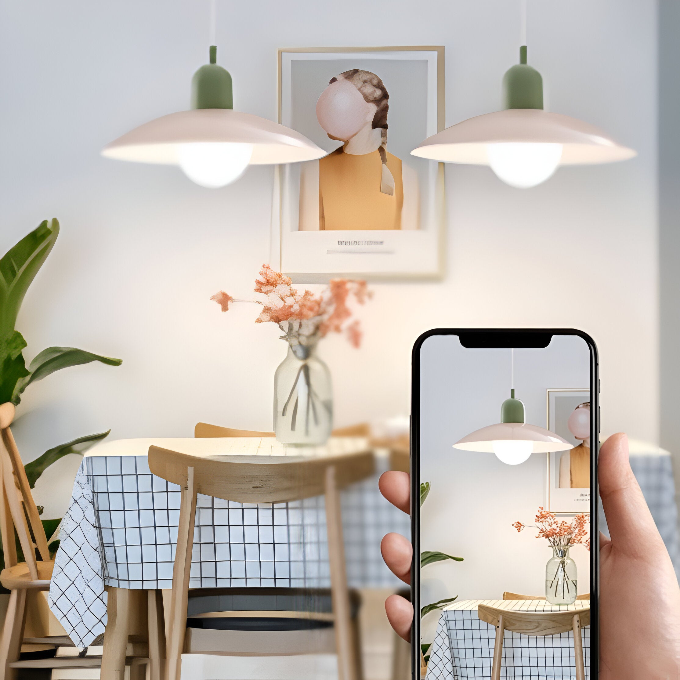 Bauhaus Macaron Pendant Light | Nordic Minimalist, Iron