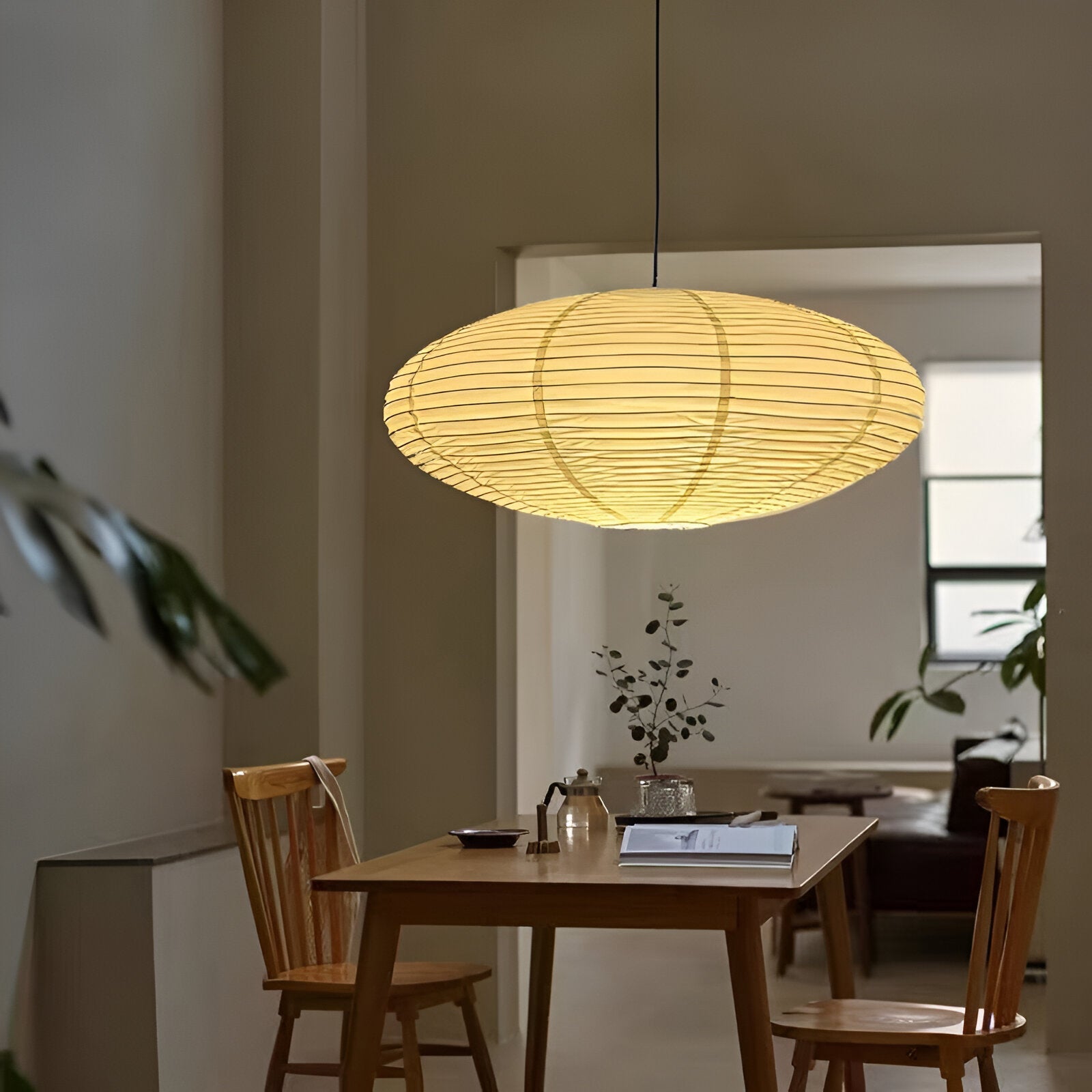 Mist Shard Paper Pendant Light | Japandi Style, Mulberry Paper