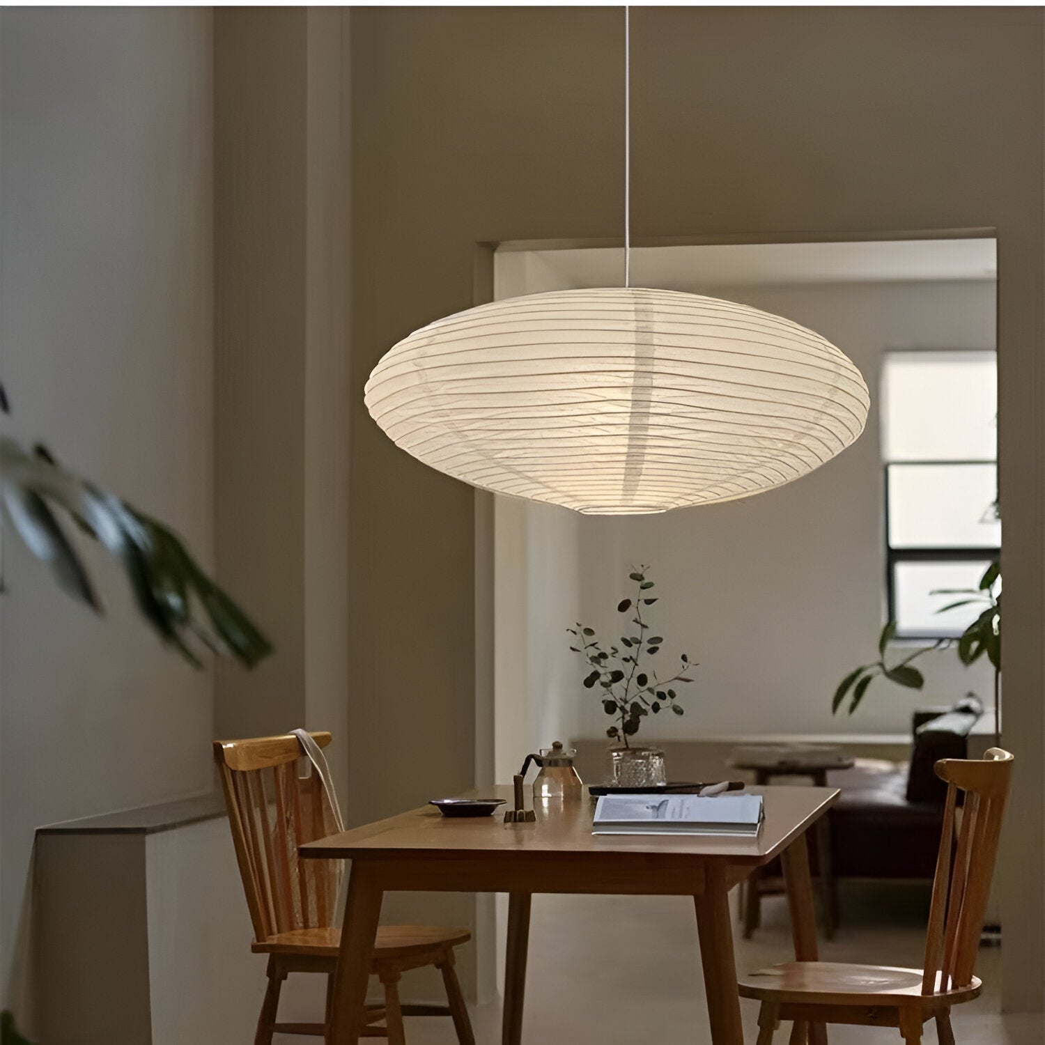 Mist Shard Paper Pendant Light | Japandi Style, Mulberry Paper