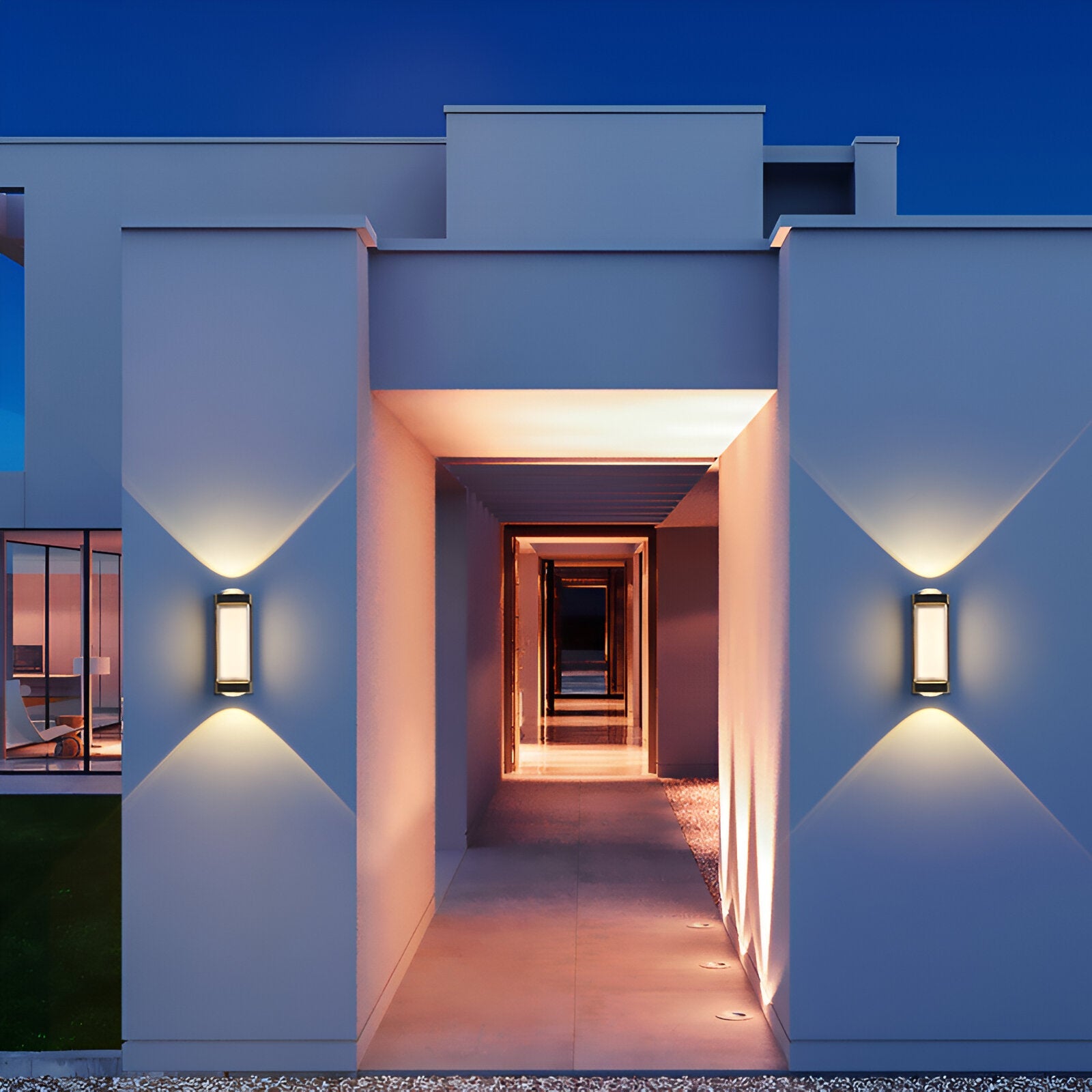 Outdoor Up Down Wall Light | Nordic Minimalist, 3000K Warm White