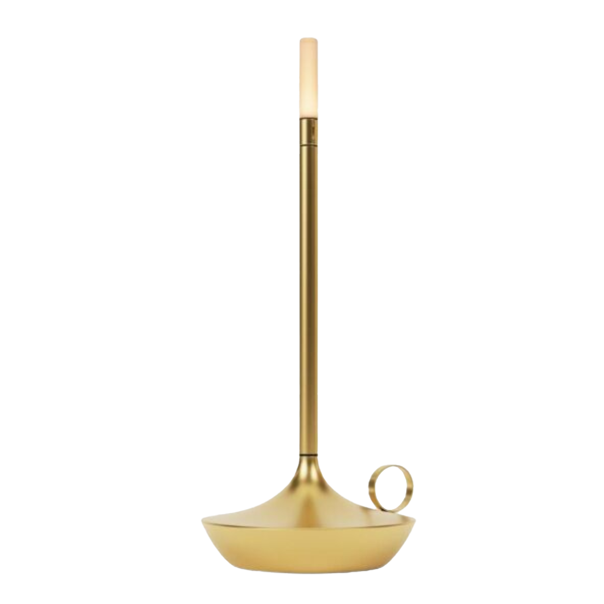 Scandinavian LED Table Lamp | Wireless, Dimmable Brushed Aluminium
