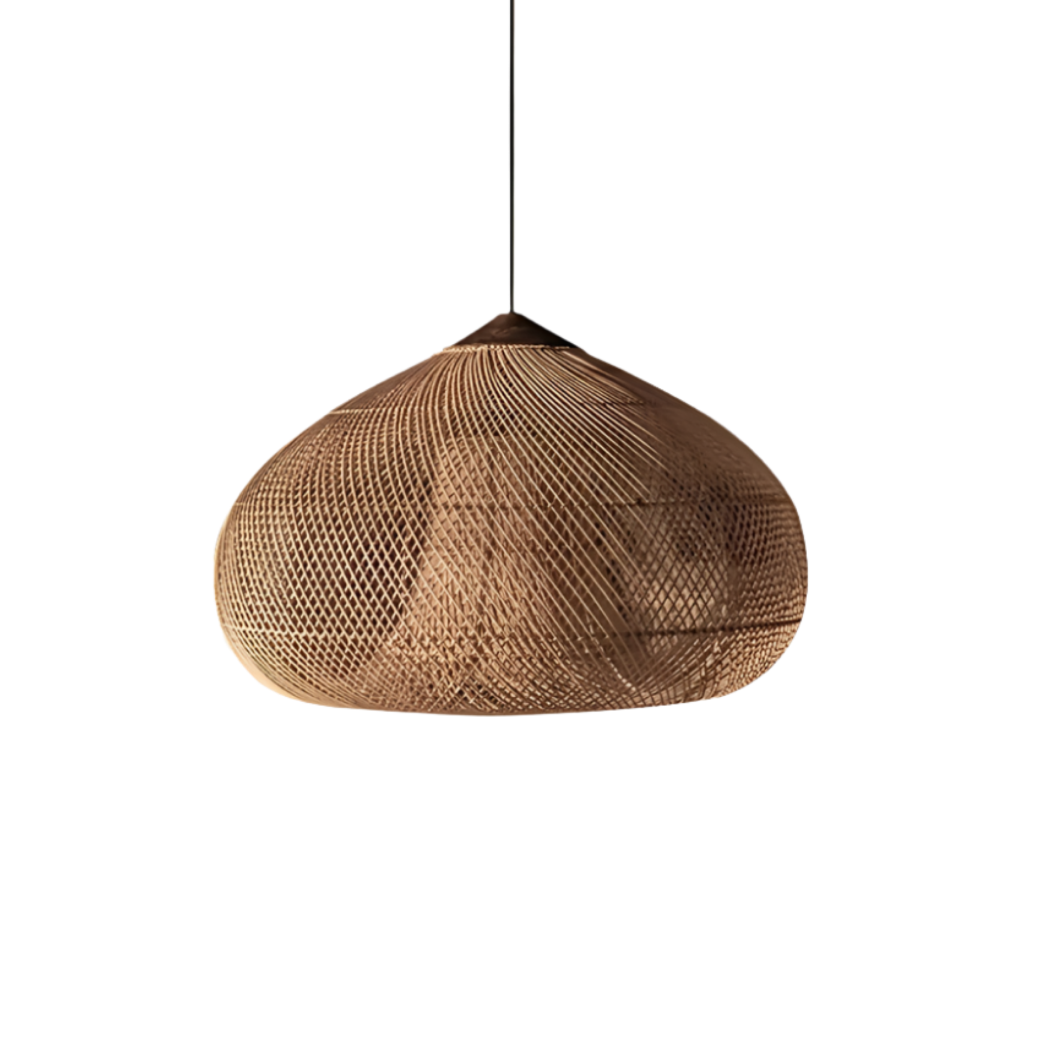 Rattan Pendant Light | Handwoven Boho, E27 Natural Fibre
