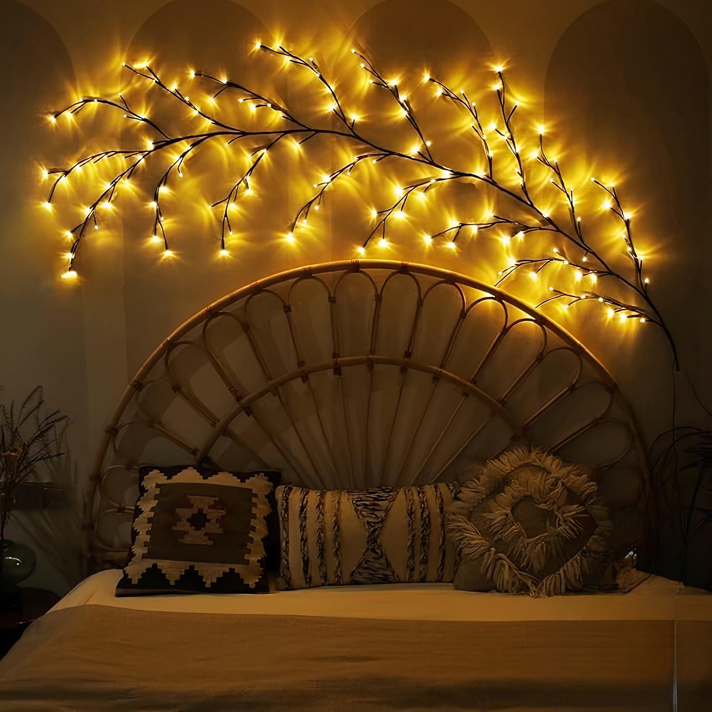 Willow Branch LED Wall Light | Dimmable, Remote Control Included