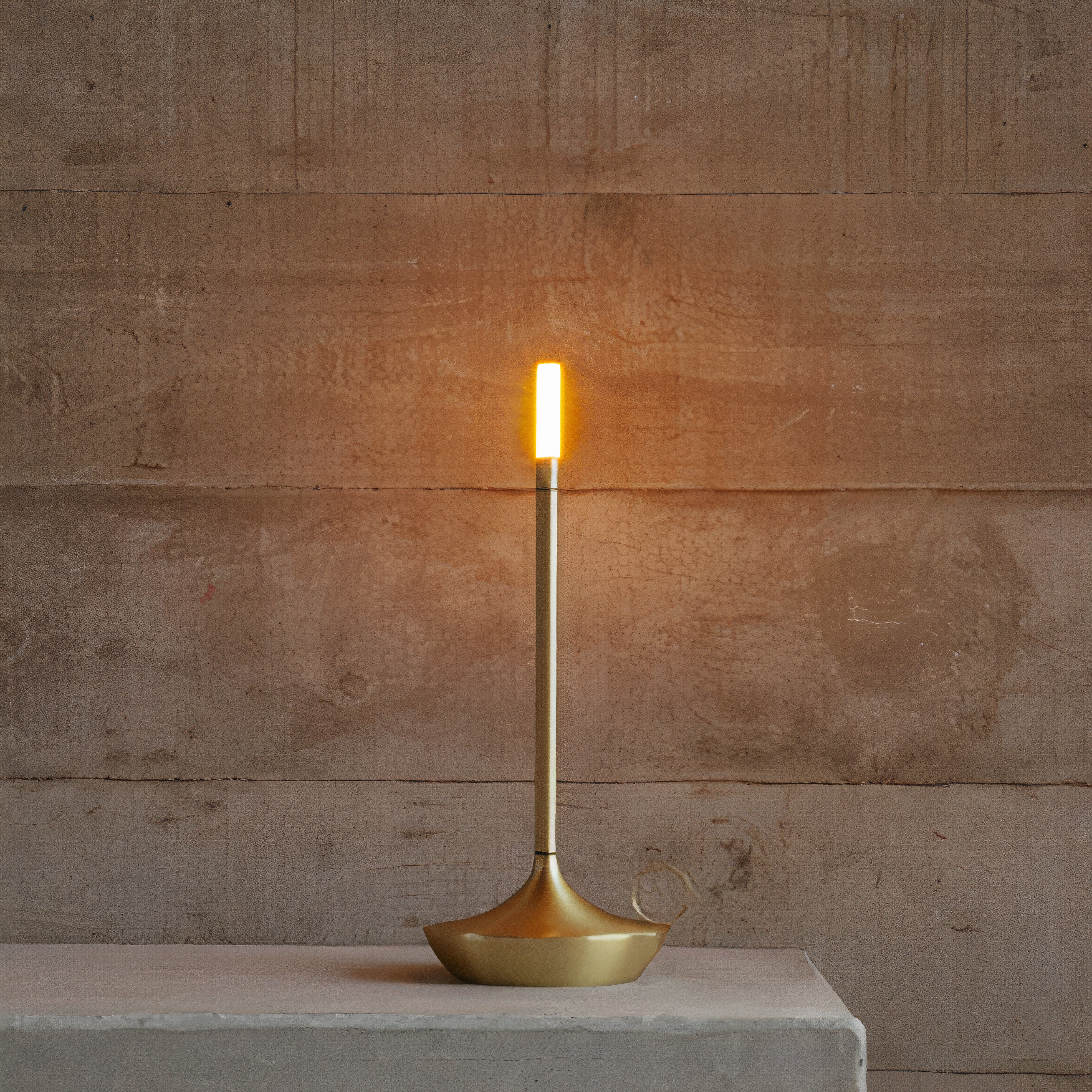 Scandinavian LED Table Lamp | Wireless, Dimmable Brushed Aluminium