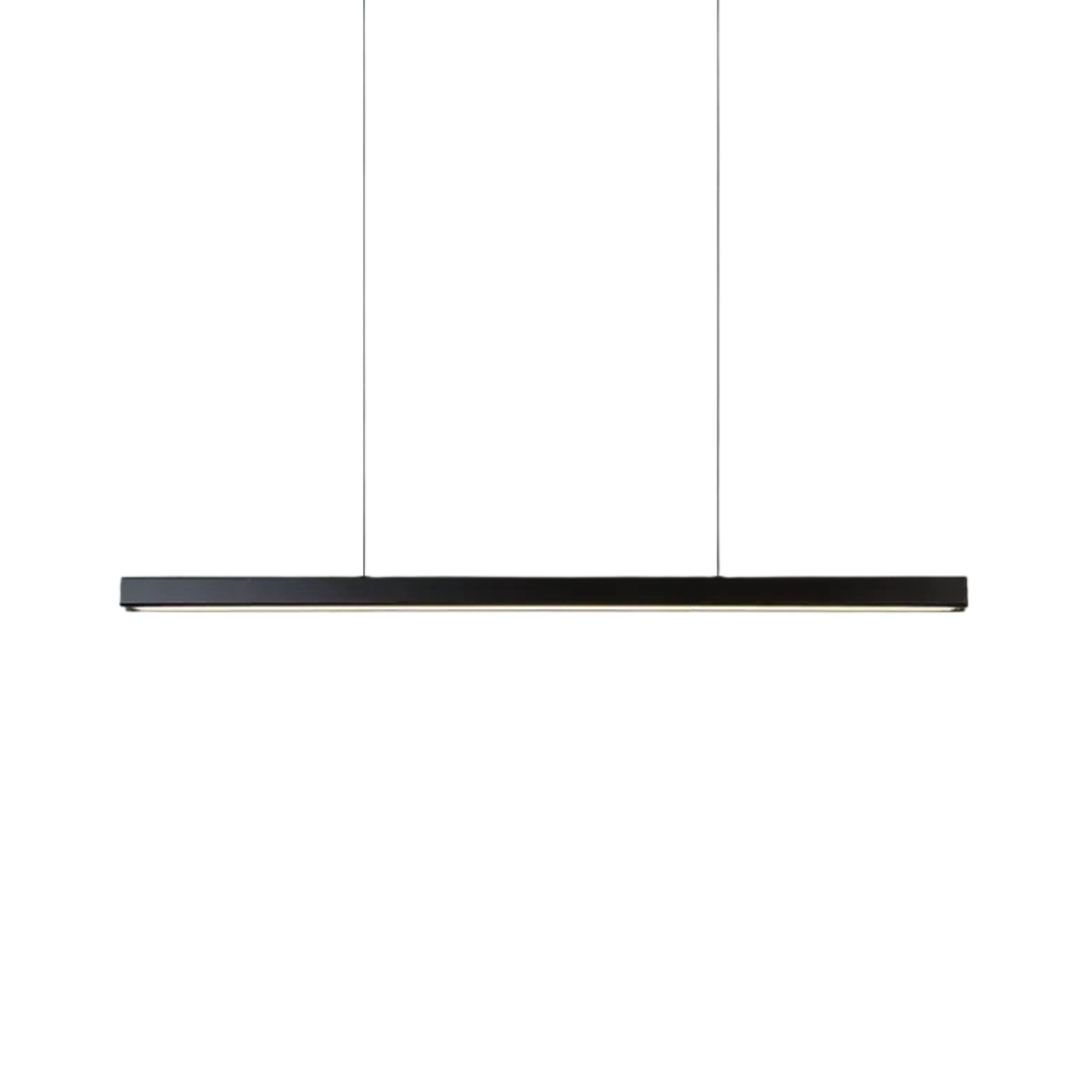 Linear LED Pendant Light | Dimmable Black, Dining Table