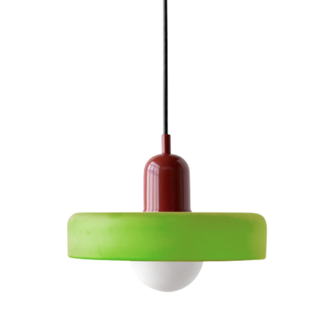 Bauhaus Glass Pendant Light | Leaded Glass, Two Sizes