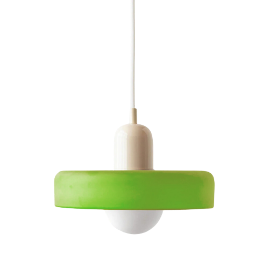 Bauhaus Glass Pendant Light | Leaded Glass, Two Sizes
