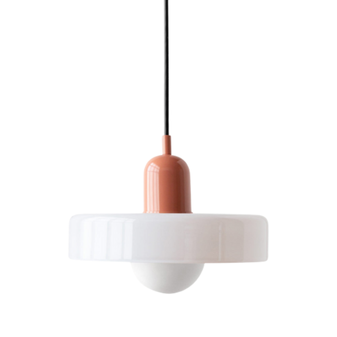 Bauhaus Glass Pendant Light | Leaded Glass, Two Sizes