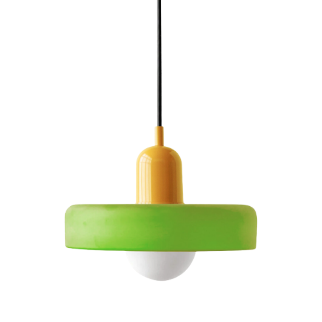 Bauhaus Glass Pendant Light | Leaded Glass, Two Sizes