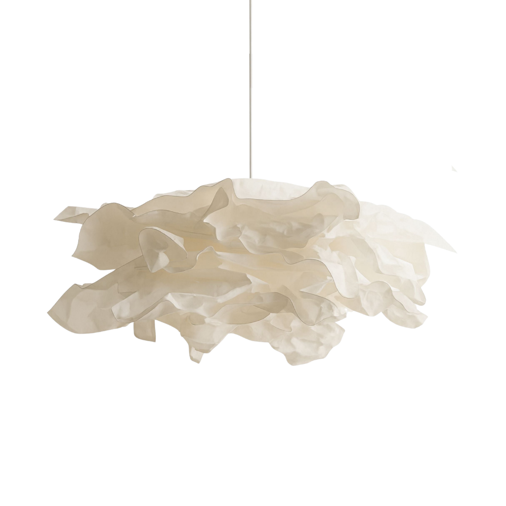 Cloudy Paper Pendant Light | Handformed Organic Shape, E27