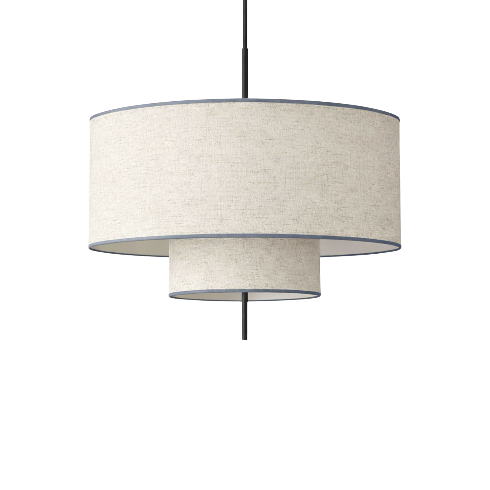 Round Fabric Pendant Light | Scandinavian Style, Ø50 cm Warm