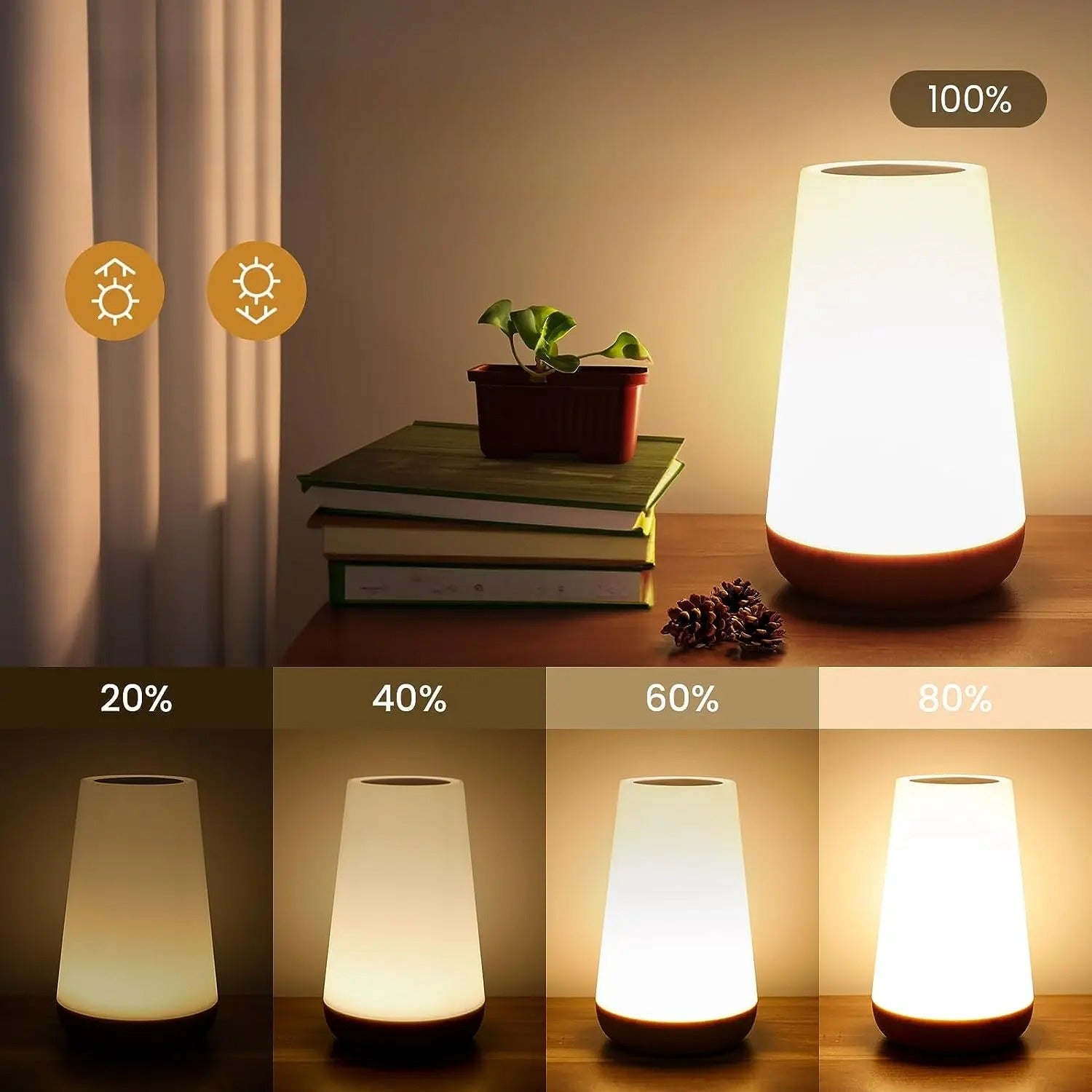 RGB Colour-Changing Night Light | Wireless, Dimmable with Remote