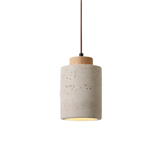 Travertine Stone Wall Light | Nordic Minimalist, Warm White LED