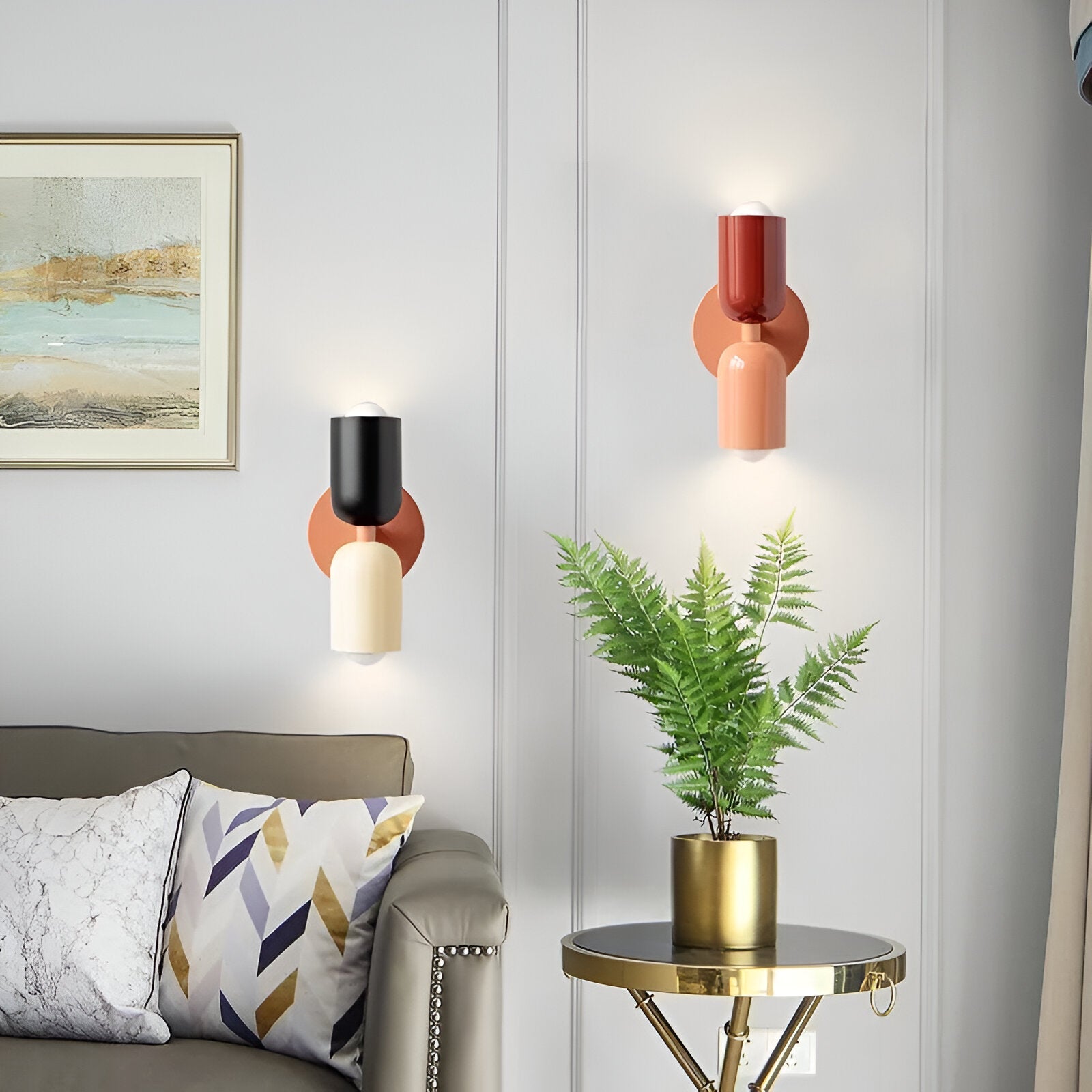 Double Head Iron Wall Sconce | Nordic Style, Up-Down Light