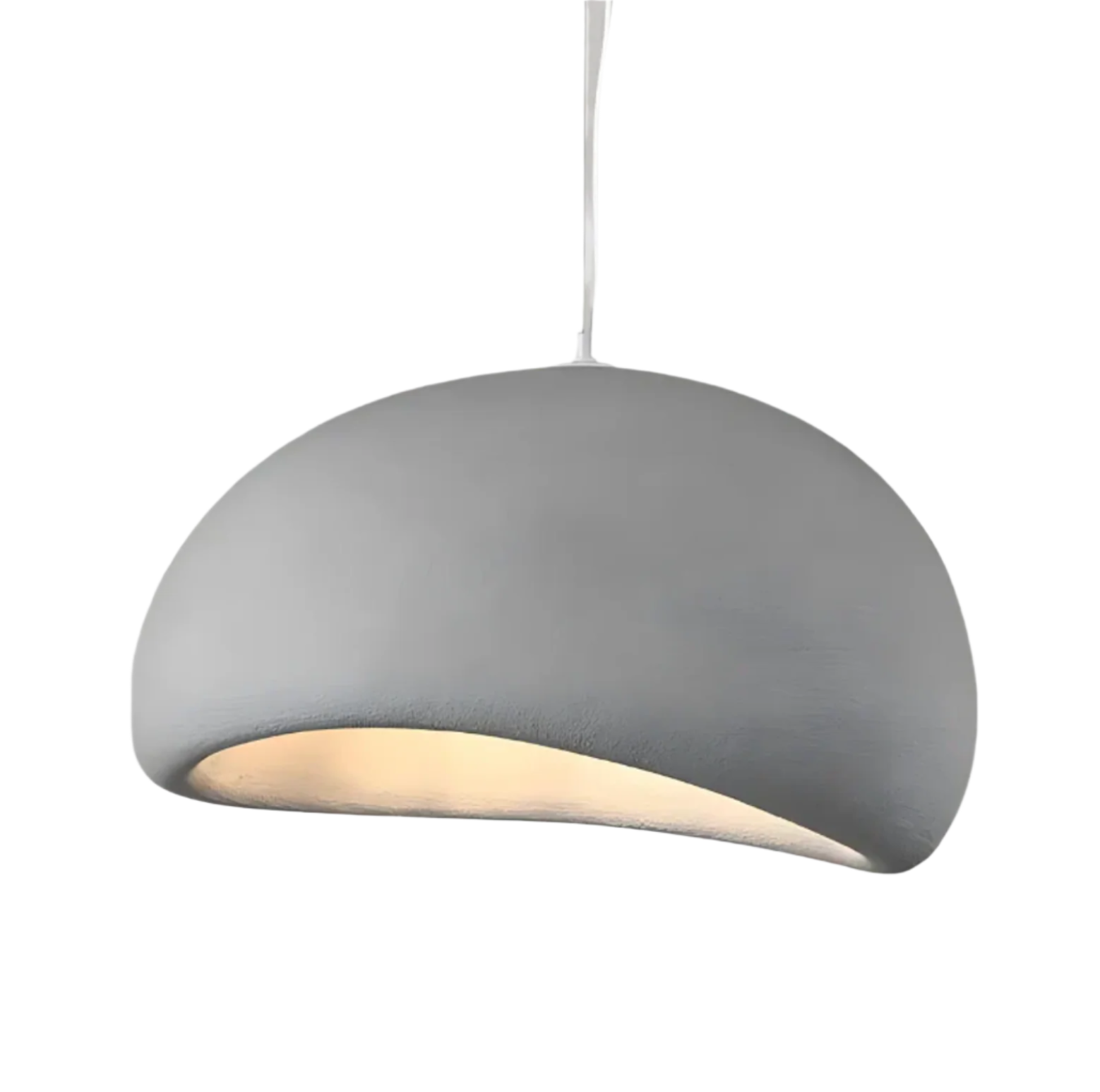 Wabi Sabi Fiberglass Pendant Light | Japandi Style, 7 Sizes