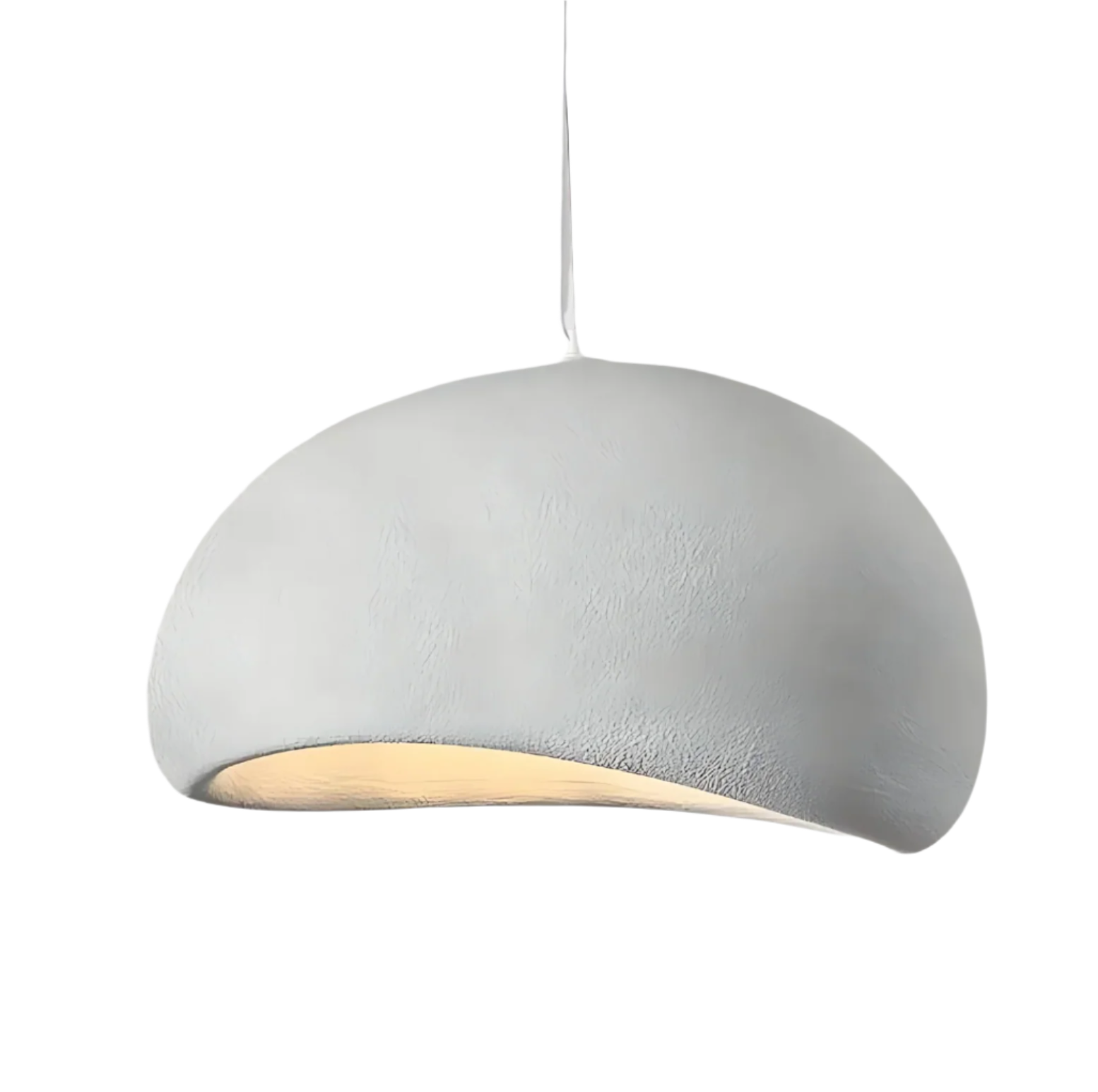 Wabi Sabi Fiberglass Pendant Light | Japandi Style, 7 Sizes