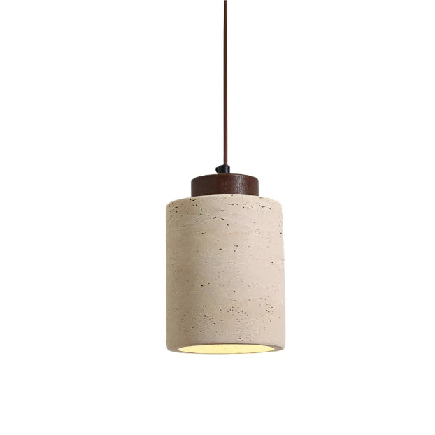 Travertine Stone Wall Light | Nordic Minimalist, Warm White LED