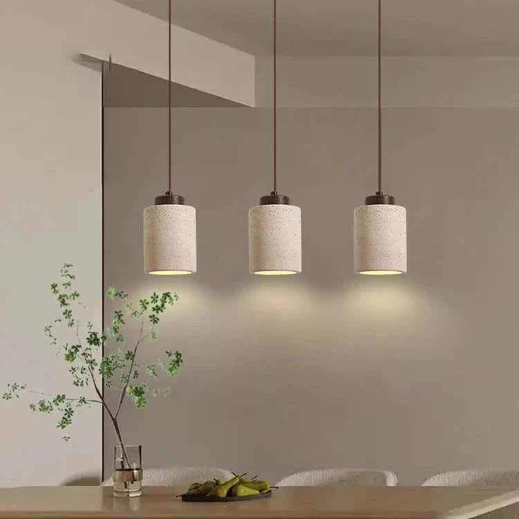 Travertine Stone Wall Light | Nordic Minimalist, Warm White LED
