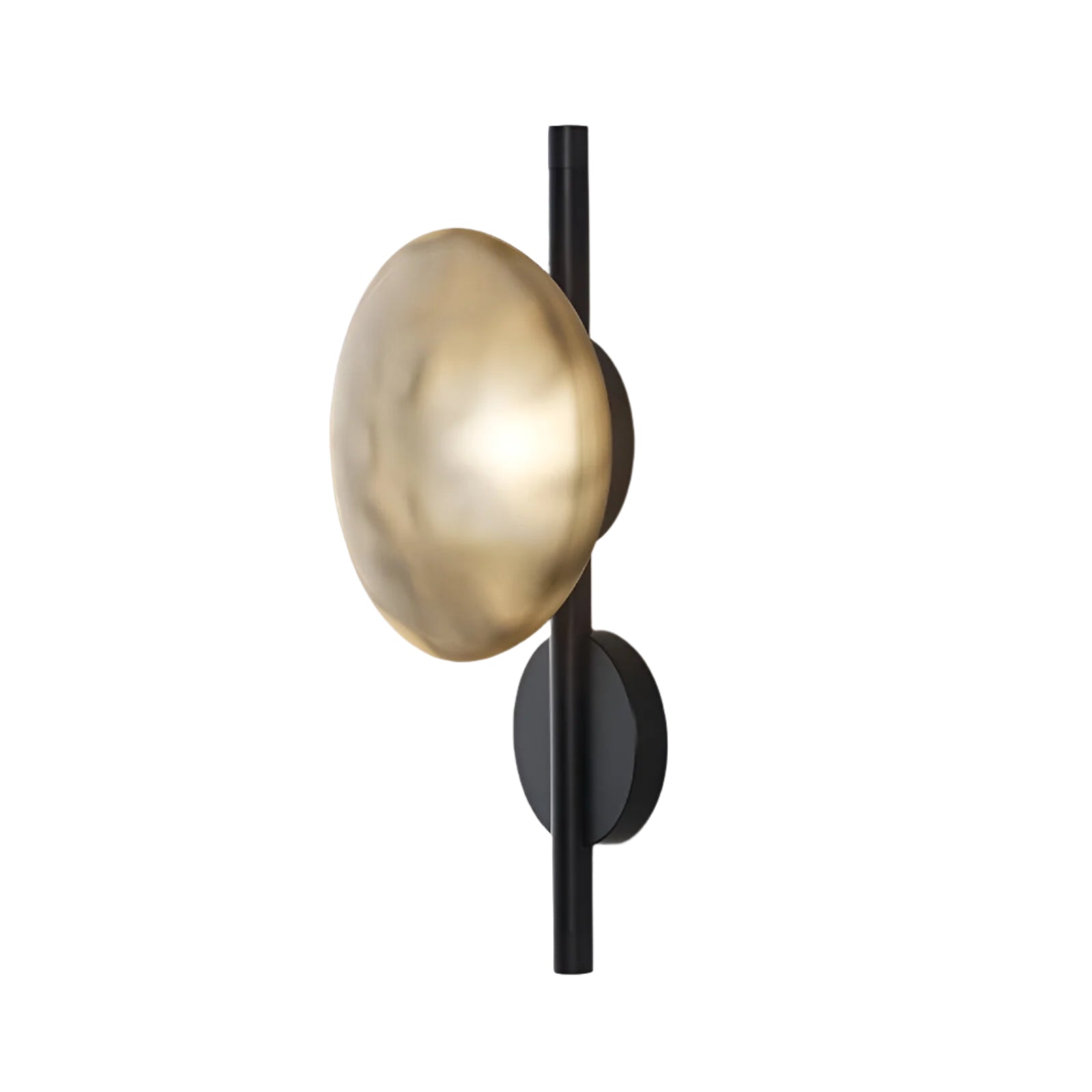 Nordic Round Glass Wall Sconce | Rippled Mouth-Blown Glass