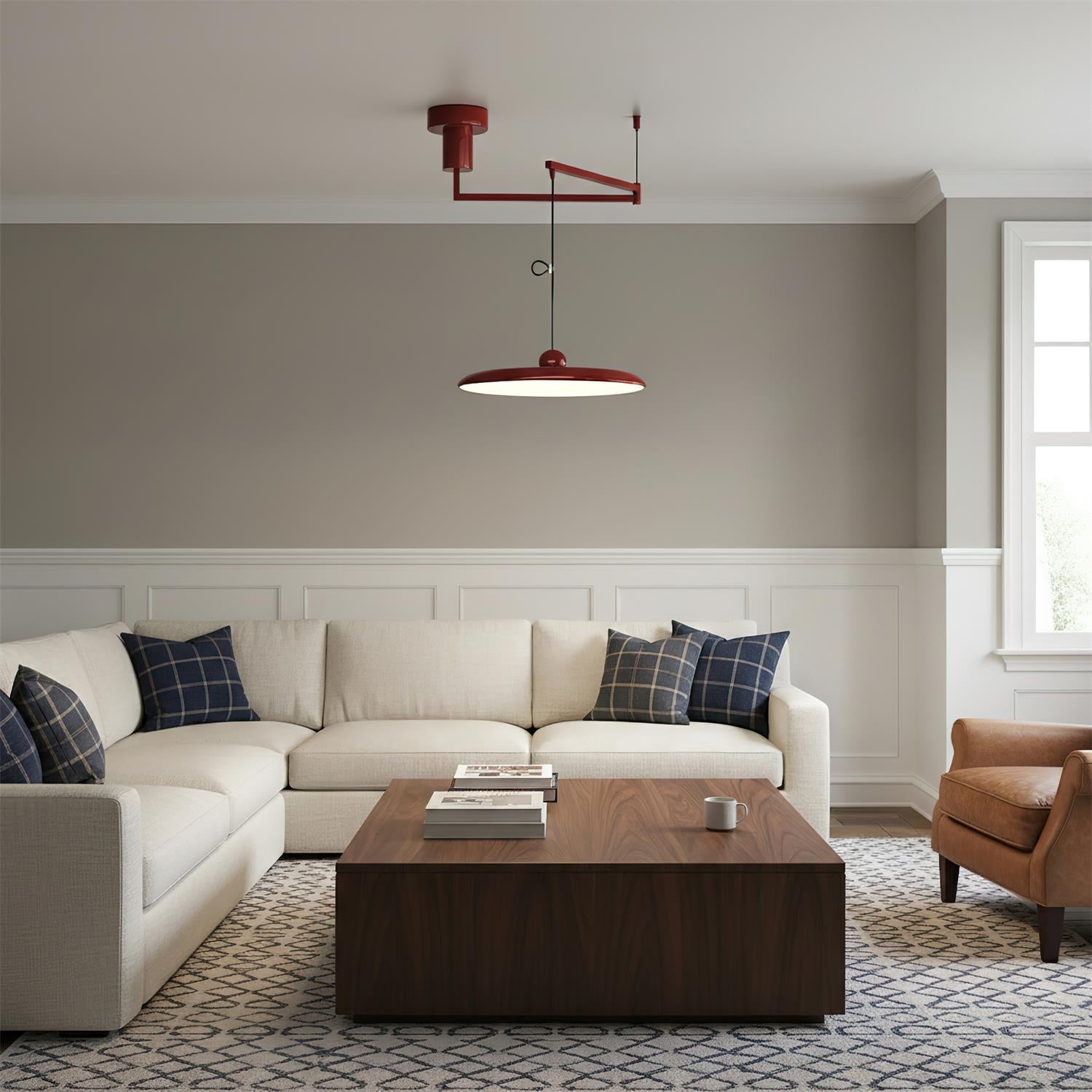 Geometric Pendant Light | Dimmable, Metal and Acrylic Design