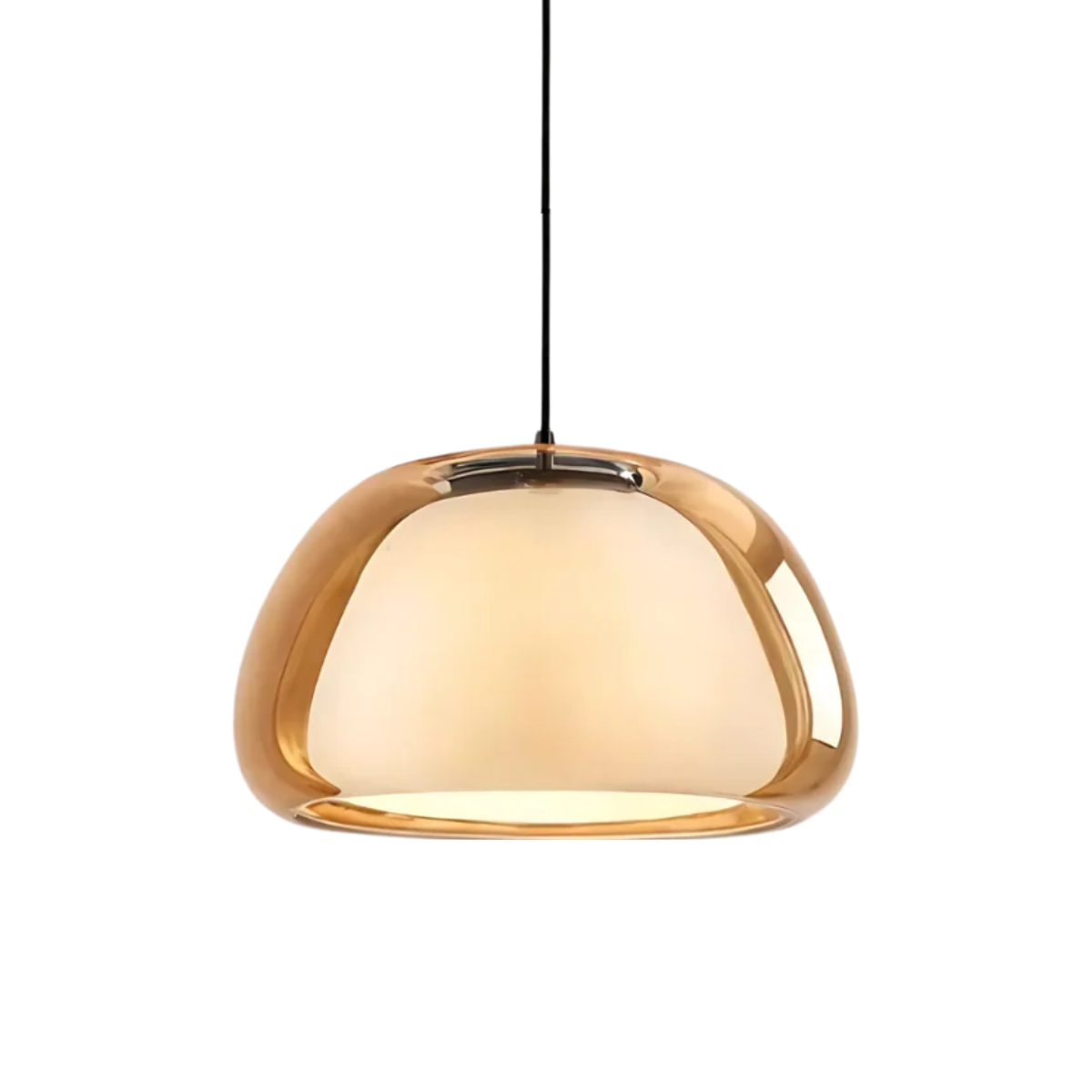 Round Glass Pendant Light | Minimalist Design, E27