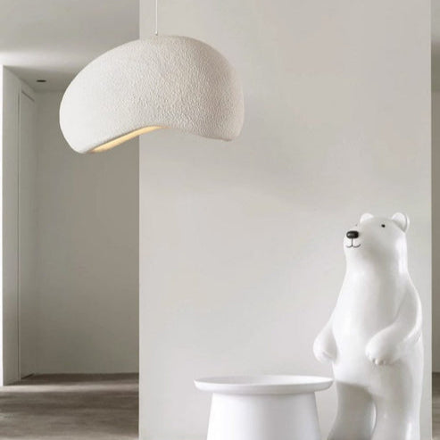 Cloud Burst Japandi Pendant Light | Wabi Sabi, High-Density Polystyrene