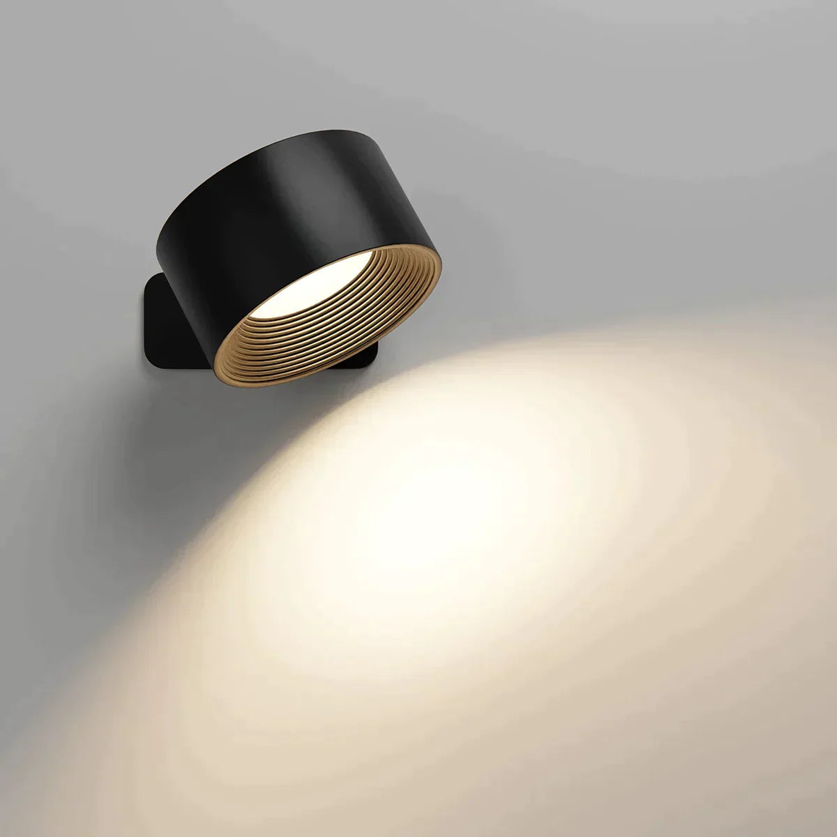 Rechargeable LED Wall Sconce | Wireless, Dimmable, 360° Rotatable