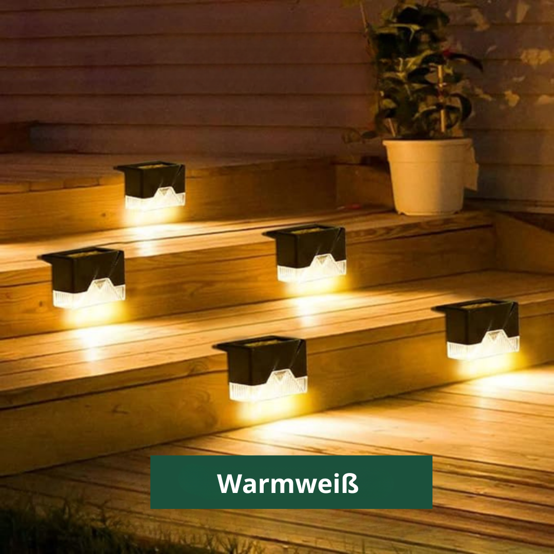Solar Garden Wall Lights | Set of 5, IP65 Weatherproof