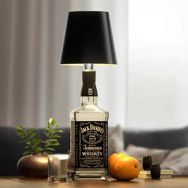 Bottle Table Lamp | Wireless Rechargeable, Dimmable LED