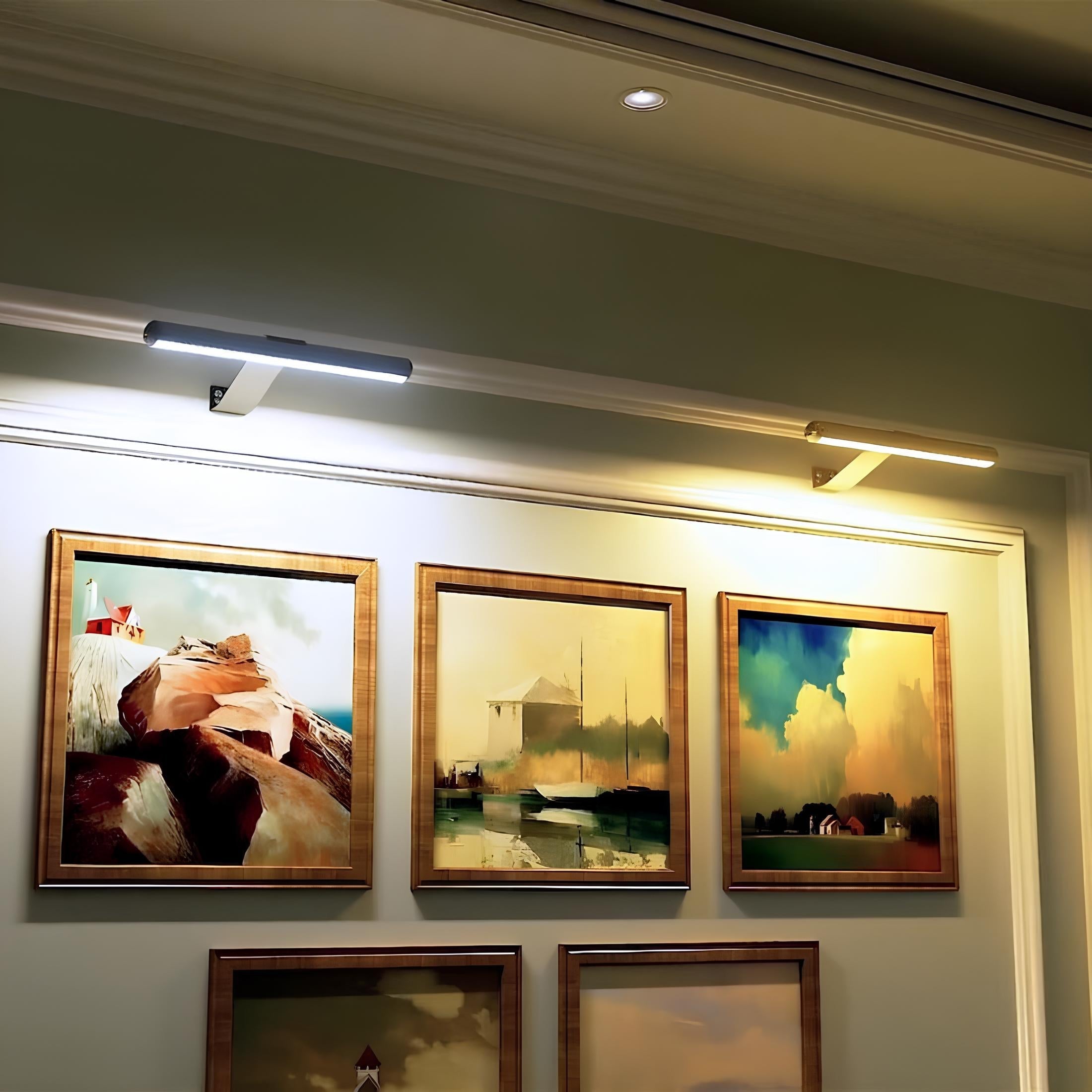 Wireless LED Picture Light | Dimmable, Rechargeable Wall Lamp