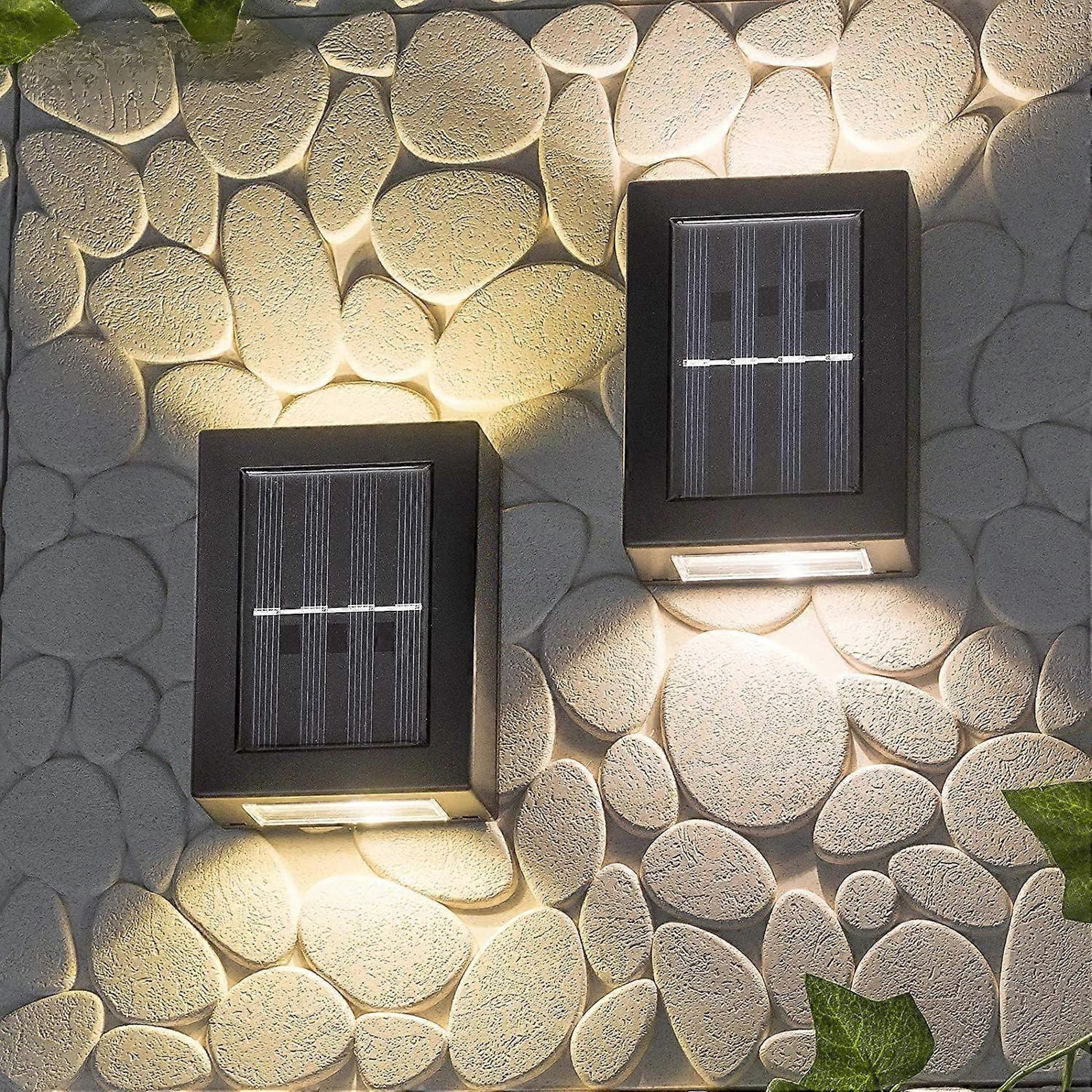 Solar Wall Sconce | Up & Down Light, IP65 Weatherproof