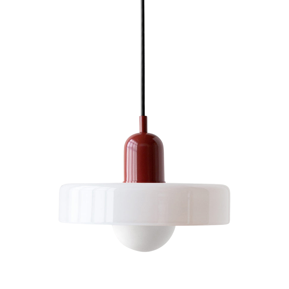 Bauhaus Glass Pendant Light | Leaded Glass, Two Sizes