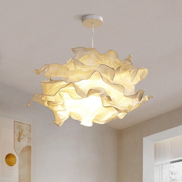 Cloud Pendant Light | Nordic Parchment Shade, Japandi Style