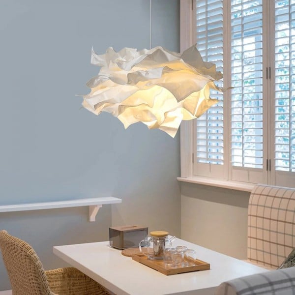 Cloud Pendant Light | Nordic Parchment Shade, Japandi Style