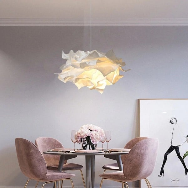 Cloud Pendant Light | Nordic Parchment Shade, Japandi Style