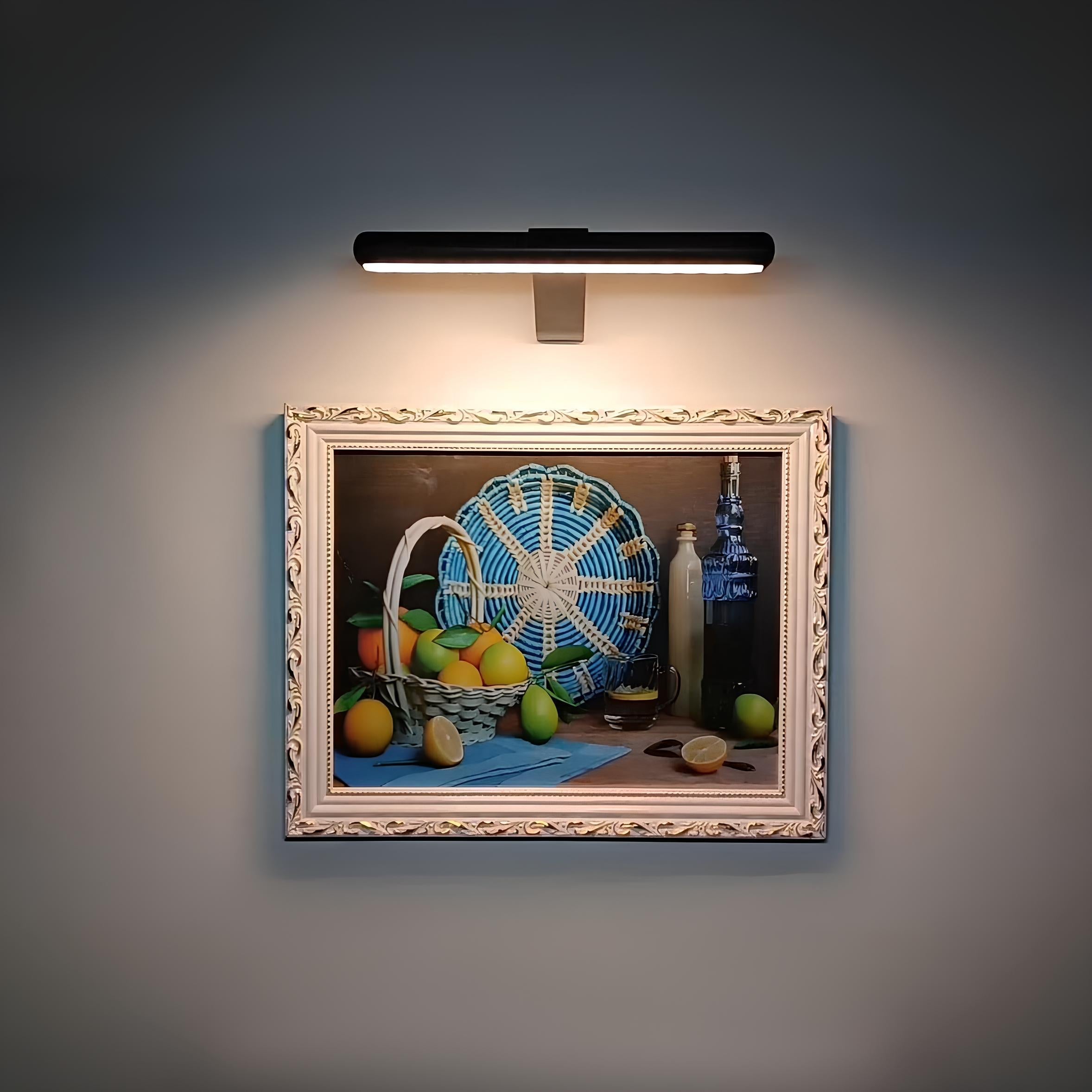 Wireless LED Picture Light | Dimmable, Rechargeable Wall Lamp