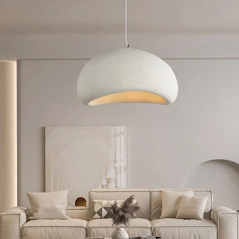Wabi Sabi Fiberglass Pendant Light | Japandi Style, 7 Sizes