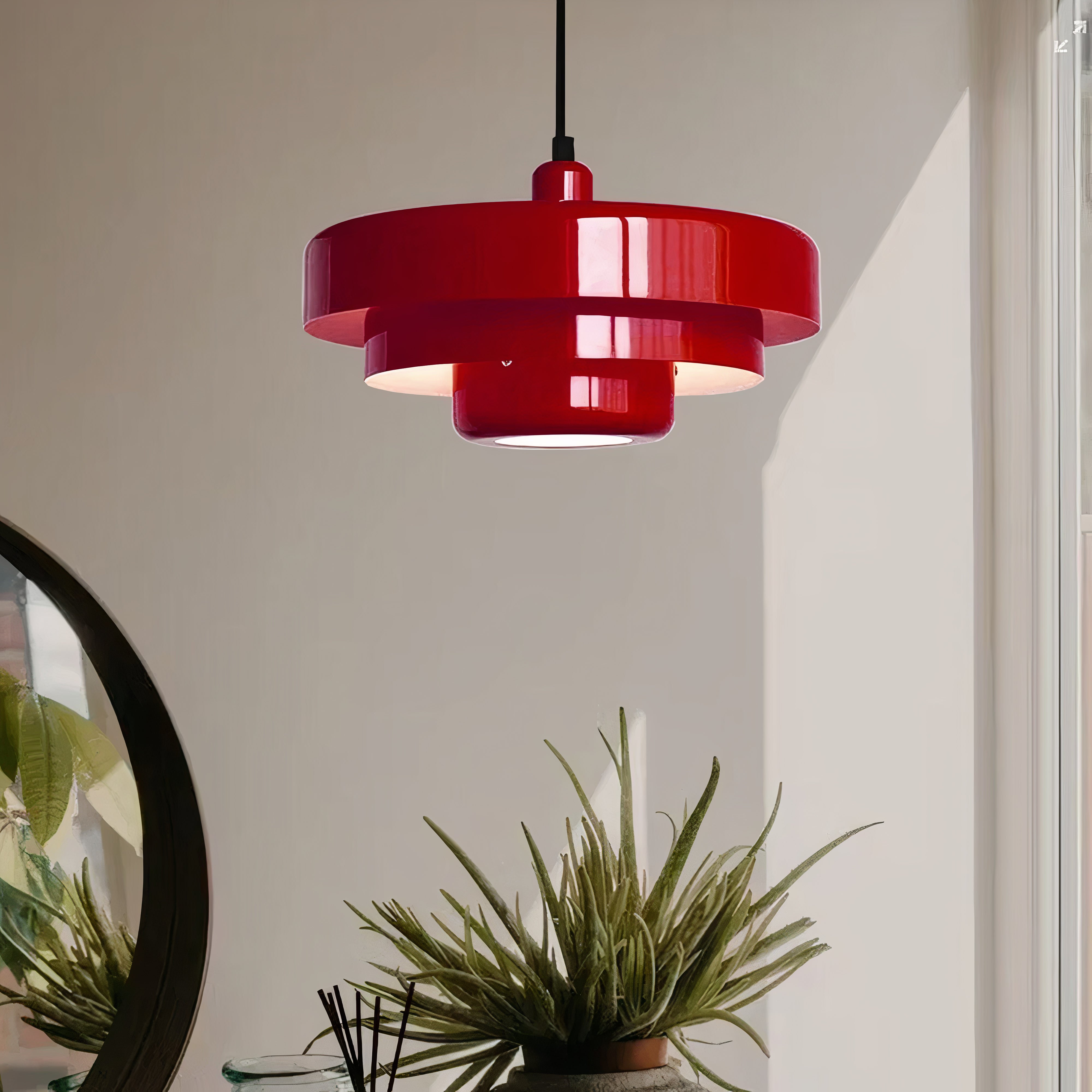 Round Metal Ceiling Light | Scandinavian Style, E27