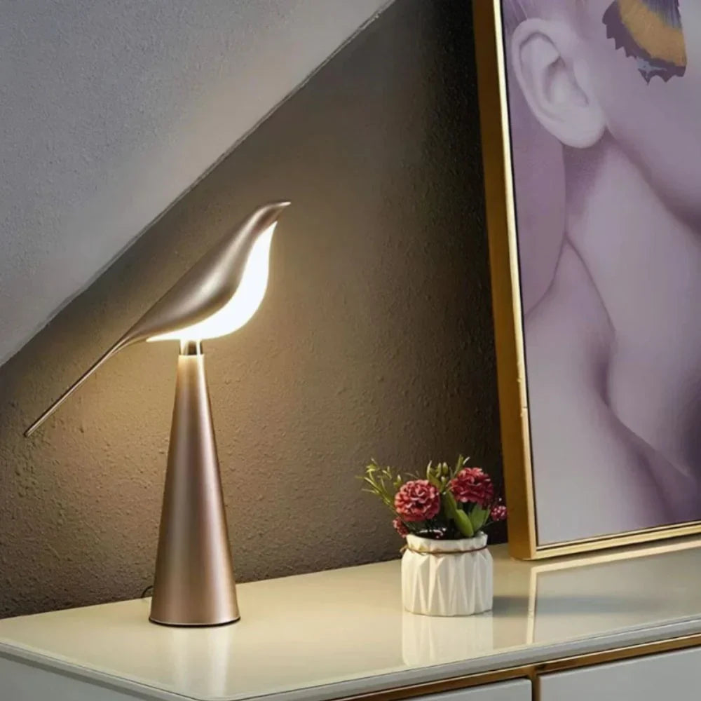Bird Design LED Table Lamp | Dimmable, 3 Colour Temperatures