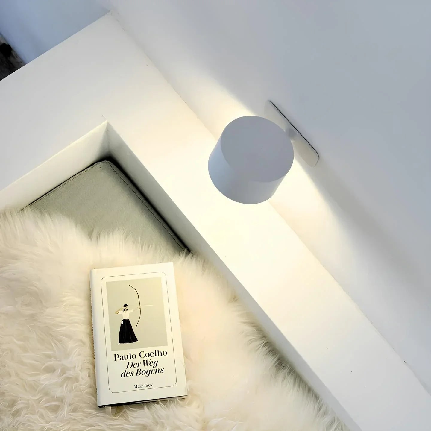 Rechargeable LED Wall Sconce | Wireless, Dimmable, 360° Rotatable