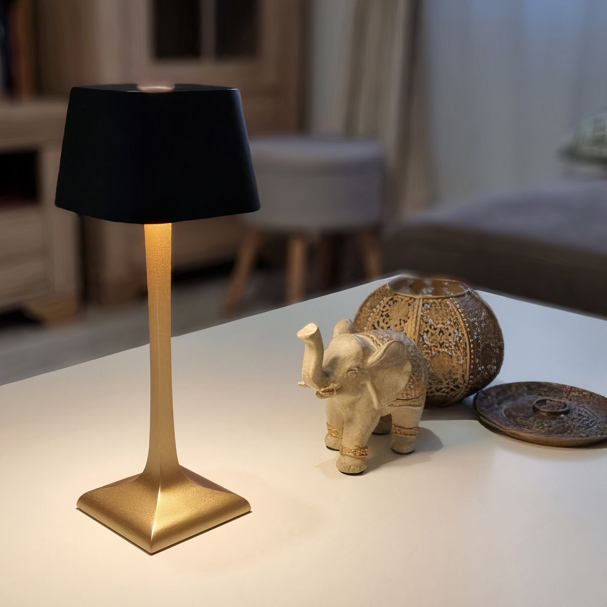 Cordless LED Table Lamp | Touch Dimmable, IP54 Aluminium