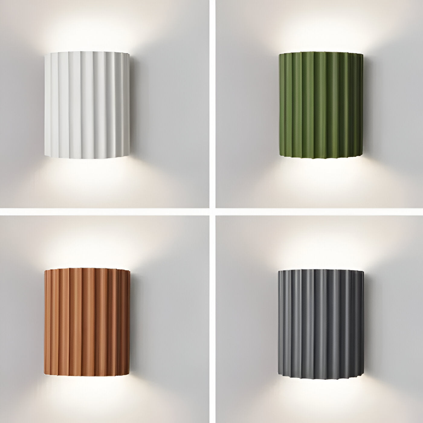 Nordic Resin Wall Light | Sculptural Wave Shade, Warm Glow