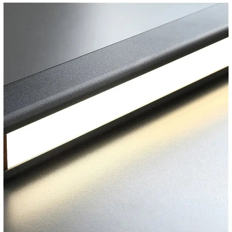 Linear LED Pendant Light | Dimmable Black, Dining Table