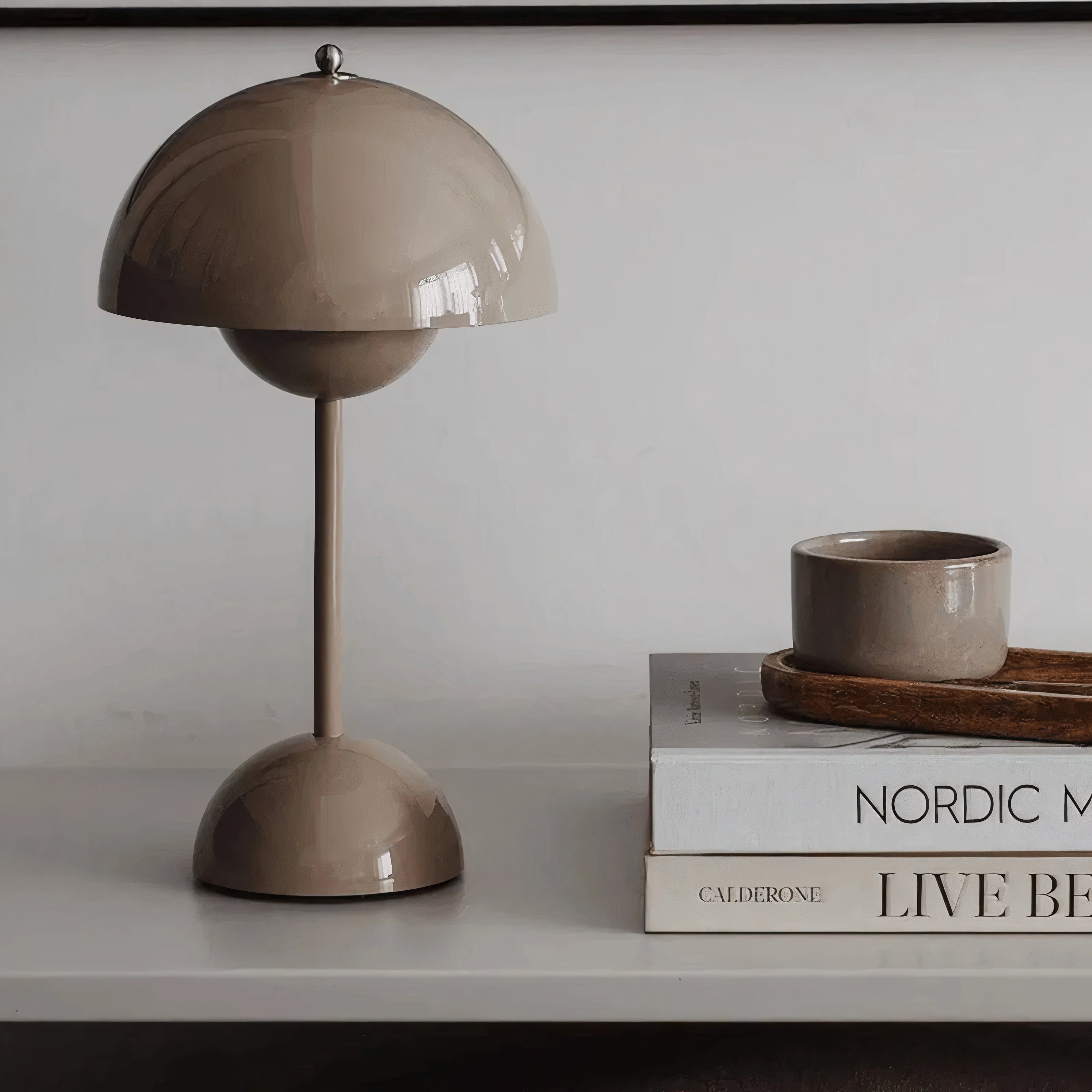 Scandinavian LED Table Lamp | Wireless, Dimmable, Metal Design